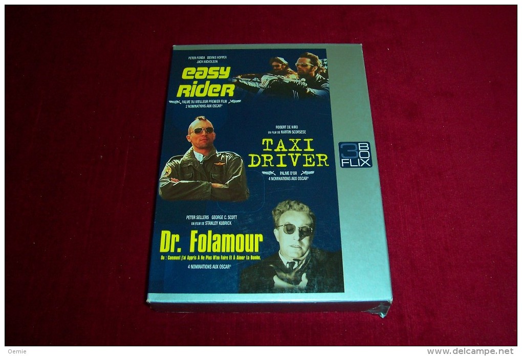 BOX 3 FILMS °  EASY RIDER  + TAXI DRIVER + Dr FOLAMOUR - Classic