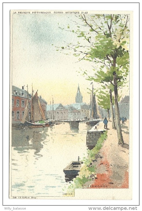 CPA - TERMONDE - DENDERMONDE - Belgique Pittoresque - Litho Goffart  // - Dendermonde