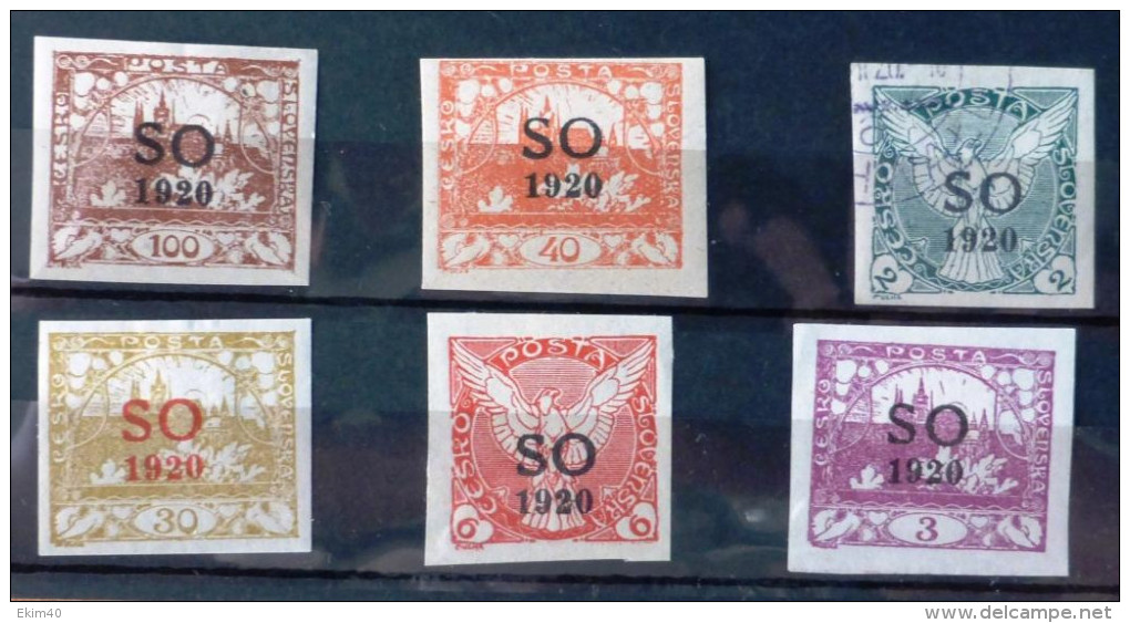 Selection Of 6 Old Used 1920 Stamps From Poland No DEL-1162. - Other & Unclassified