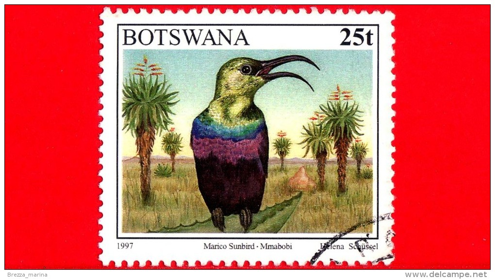 BOTSWANA - Usato - 1997 - Uccelli - Birds - Oiseaux - Marico Sunbird - 25 - Botswana (1966-...)