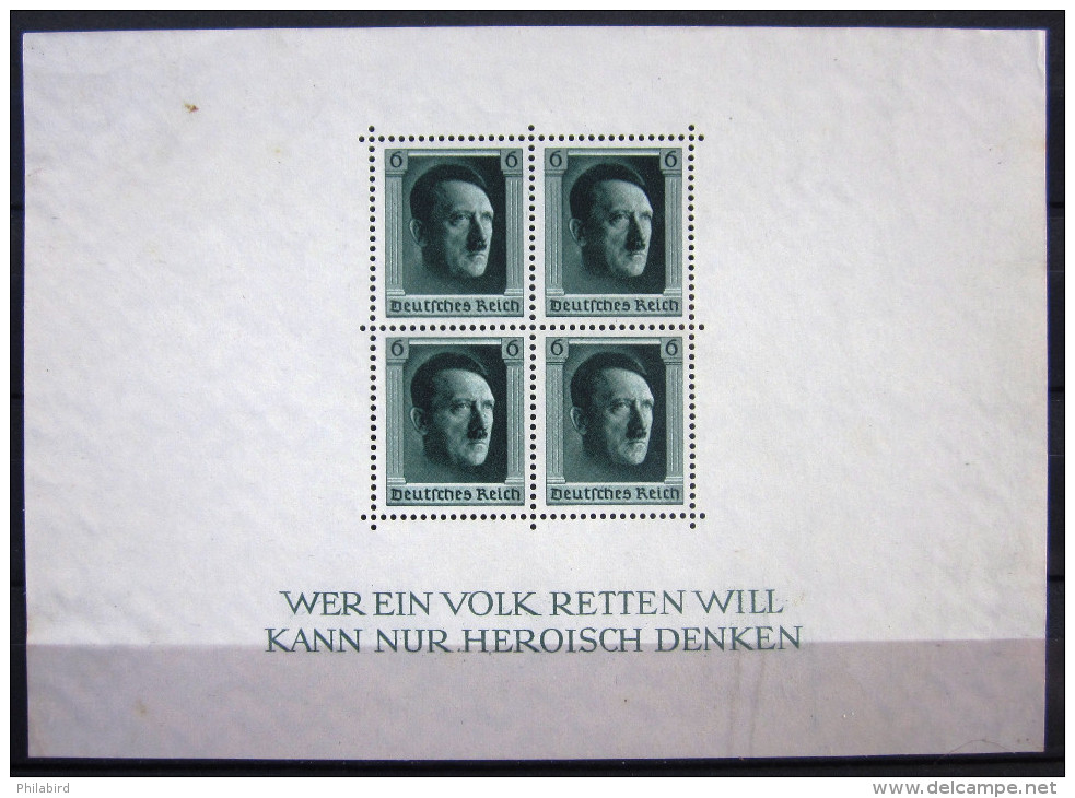 Allemagne   3° Reich        BF 8              NEUF** - Blocks & Sheetlets