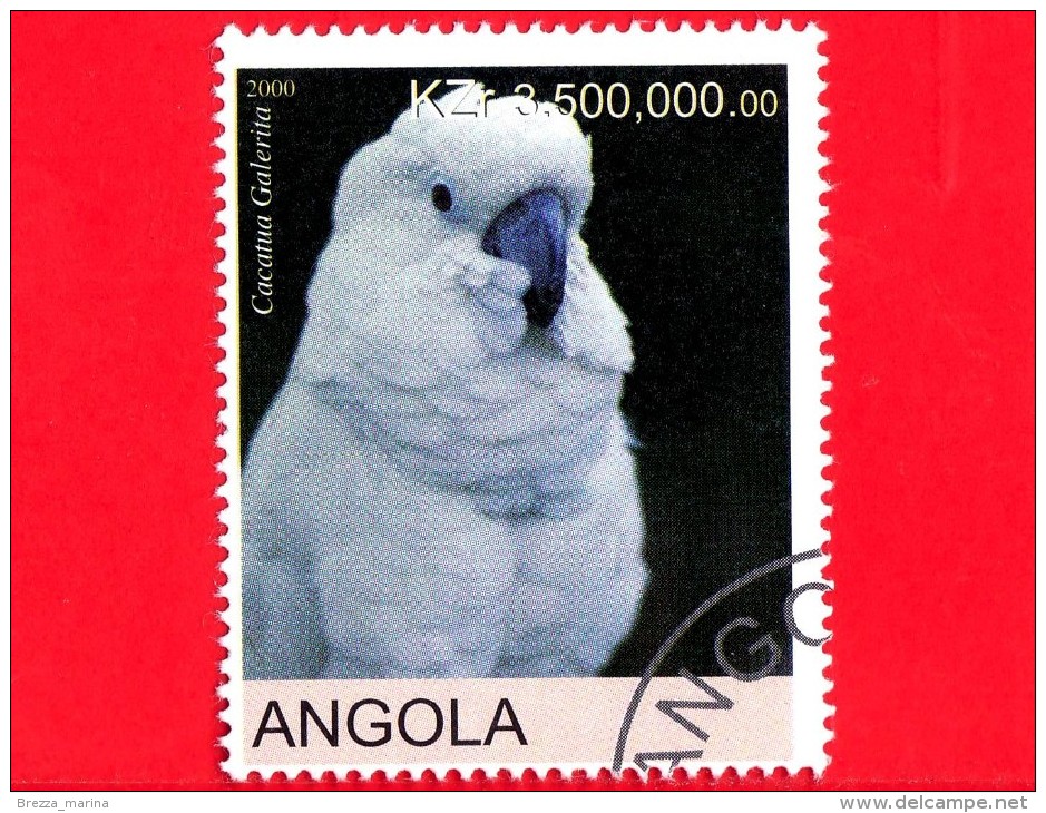 ANGOLA - Nuovo Oblit. - 2000 - Uccelli - Pappagalli - Parrot - Cacatua Galerita - 3500 - Angola