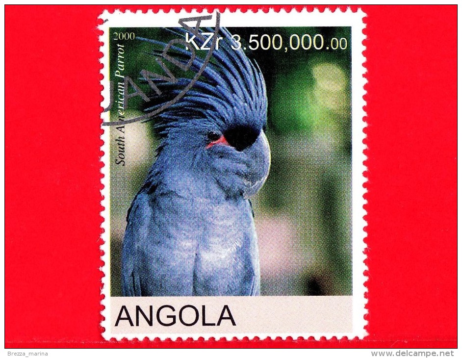 ANGOLA - Nuovo Oblit. - 2000 - Uccelli - Pappagalli - Parrot - South American Parrot - 3500 - Angola