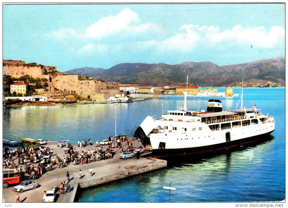 3673.   Portoferraio - Elba - Motonave Aethalia - Auto - Car - Bus - Animata - Other & Unclassified