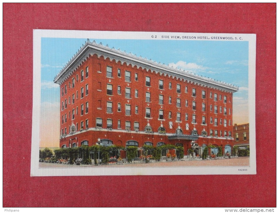 South Carolina> Greenwood  Oregon Hotel   ---ref 1735 - Greenwood