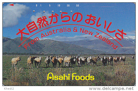 Télécarte Japon / 110-011 - VACHE - AUSTRALIA & NEW ZEALAND Related - COW Japan Phonecard - KUH Telefonkarte - 83 - Cows