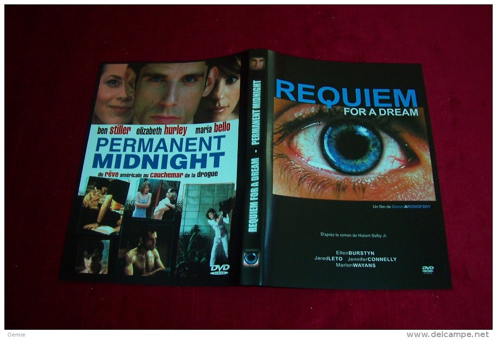 2 FILMS °° REQUIEM FOR A DREAM  + PERMANENT MIDNIGHT - Collections, Lots & Séries