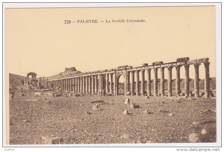 CPA SYRIE PALMYRE La Grande Colonnade N° 720 - Syria