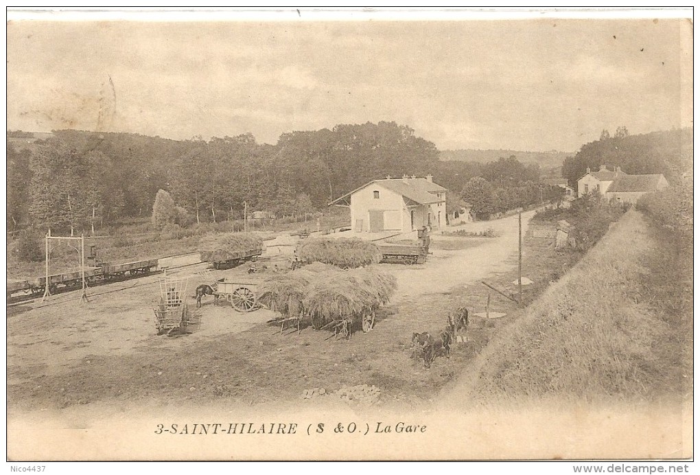 Cpa  St Hilaire  La Gare - St. Nom La Breteche