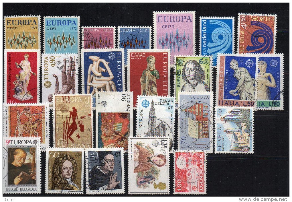 CEPT 1922-80  Lotto Usati - Sammlungen