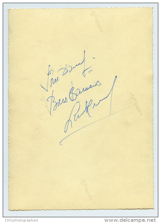 Dédicace -  Autographe De Line Renaud - Dédicacées