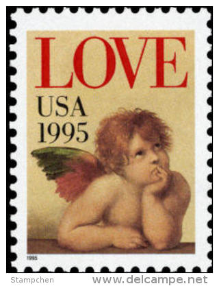 1995 USA Love Cherub (32c) Stamp #2948 Angel - Fairy Tales, Popular Stories & Legends