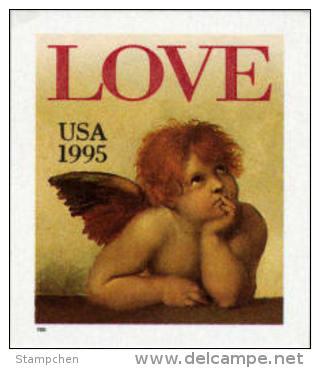 1995 USA Love Cherub (32c) Booklet Stamp #2949 Angel - Fairy Tales, Popular Stories & Legends