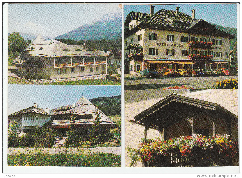 N.2 CARTOLINE NEDERDORF VILLABASSA BOLZANO HOTEL GOLDENER RESIDENCE ADLER F/G NON VIAGGIATE - Altri & Non Classificati