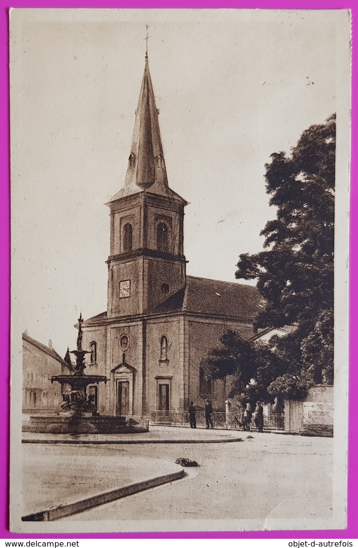 Cpa Cirey Sur Vezouze Place De L' Eglise Carte Postale 54 Lorraine Proche Blamont Frémonville - Cirey Sur Vezouze