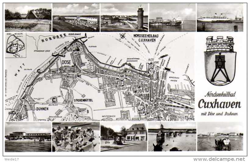 03987 - CUXHAVEN MBK Mit 10 Ansichte Und Altem Stadtplan - Cuxhaven