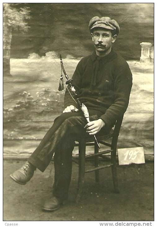 Rare CPA AK CARTE PHOTO - 1917 Datteln (Gewerkschaft) Emscher-Lippe A. Chareyron Prisonnier De Guerre ALLEMAGNE - Guerra 1914-18