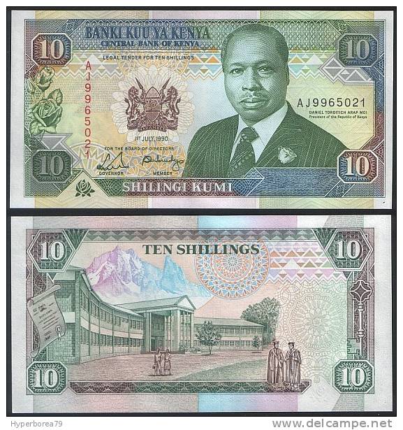 Kenya P 24 B - 10 Shillings 1.7.1990 - UNC - Kenia