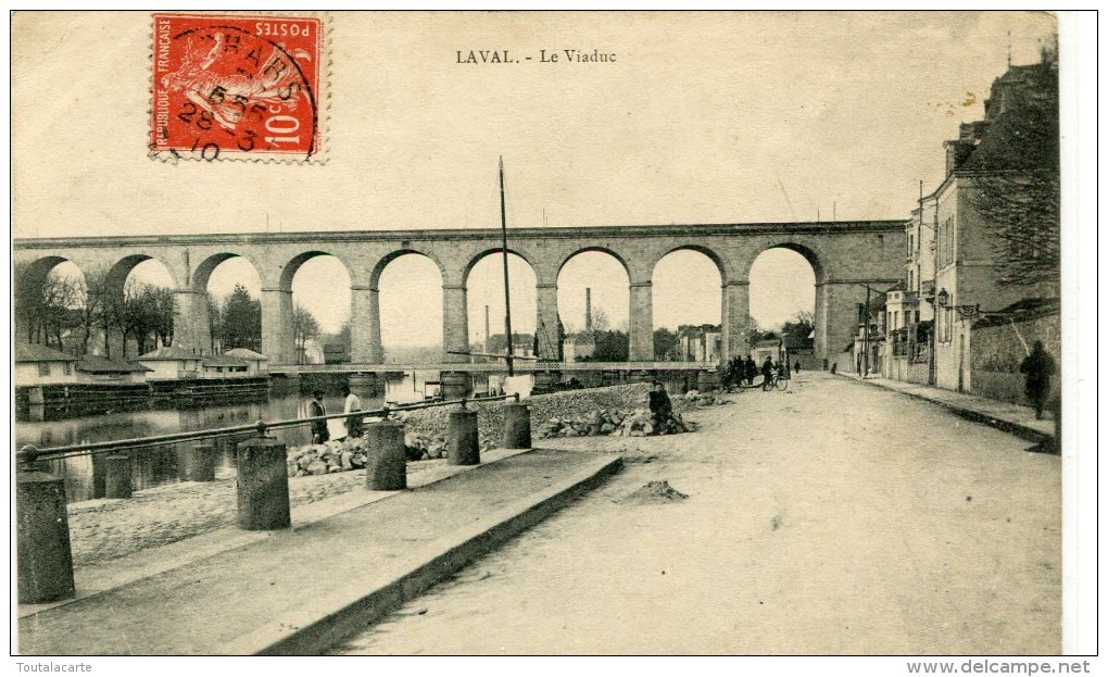 CPA 53 LAVAL LE VIADUC 1910 - Laval