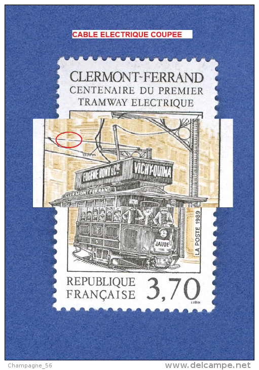 1989 N° 2608  TRAMWAY  OBLITÉRÉ - Usados