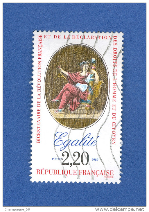 1989 N° 2574  ÉGALITÉ   OBLITÉRÉ - Used Stamps