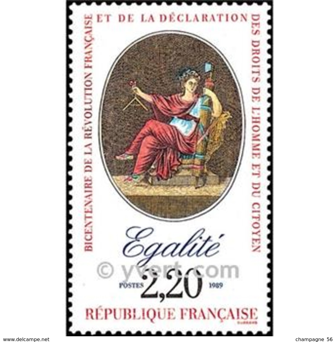 1989 N° 2574  ÉGALITÉ   OBLITÉRÉ - Usados