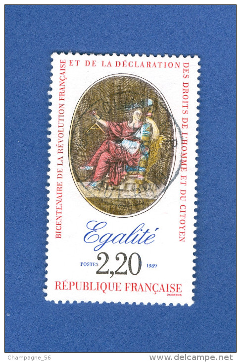 1989 N° 2574  ÉGALITÉ   OBLITÉRÉ - Usados