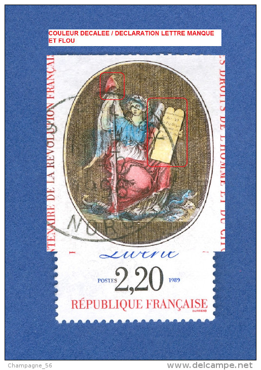 1989 N° 2573  LA LIBERTÉ    OBLITÉRÉ - Usati