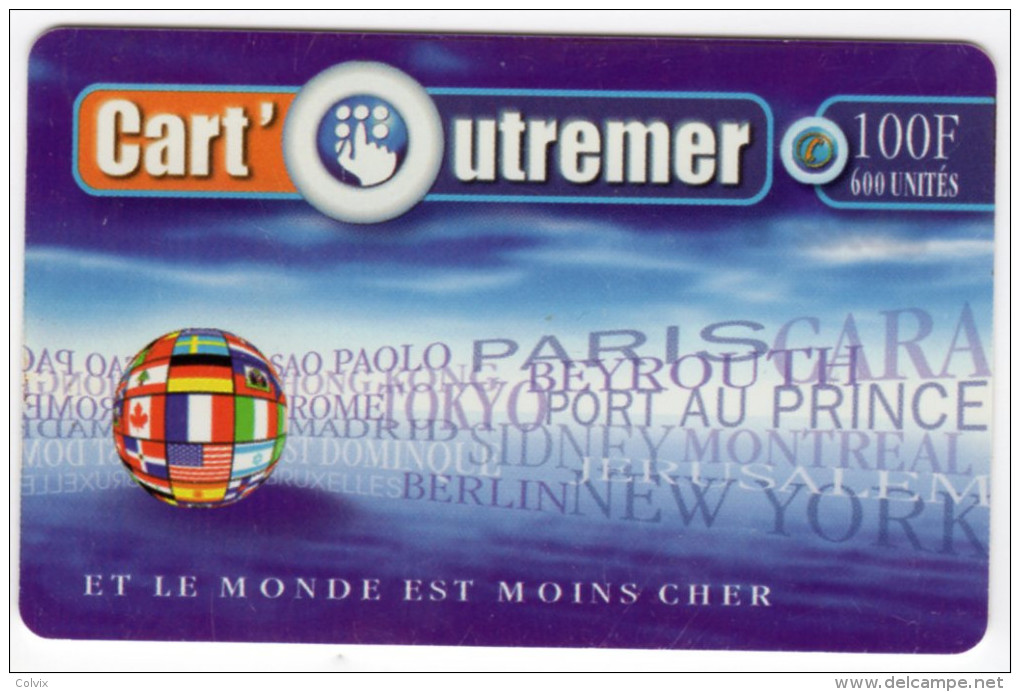 GUADELOUPE CART OUTREMER Ref MV CARD ANTF CO2e Date 1999 - Antilles (Françaises)