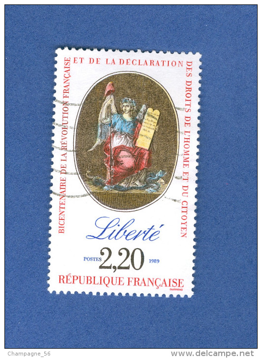 1989 N° 2573  LA LIBERTÉ    OBLITÉRÉ - Usados