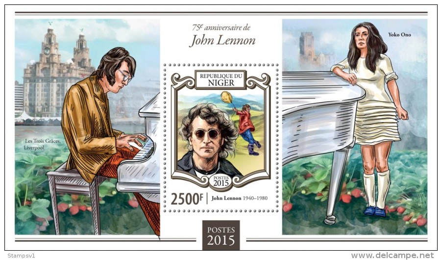 Niger. 2015 John Lennon. (114b) - Chanteurs