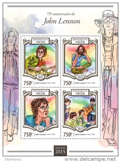 Niger. 2015 John Lennon. (114a) - Singers