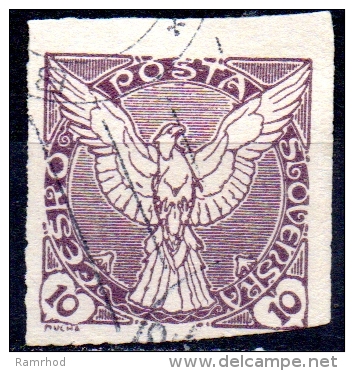 CZECHOSLOVAKIA 1918 Newspaper Stamp - 10h. - Lilac   FU - Newspaper Stamps