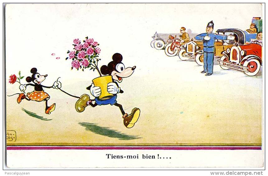 CPA JOHN WILLS - MICKEY ET MINNIE - TIENS-MOI BIEN ! - Wills, John