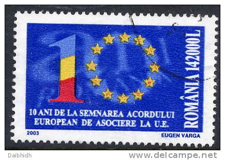 ROMANIA 2003 10th Anniversary Of Association With EU Used.  Michel 5711 - Used Stamps