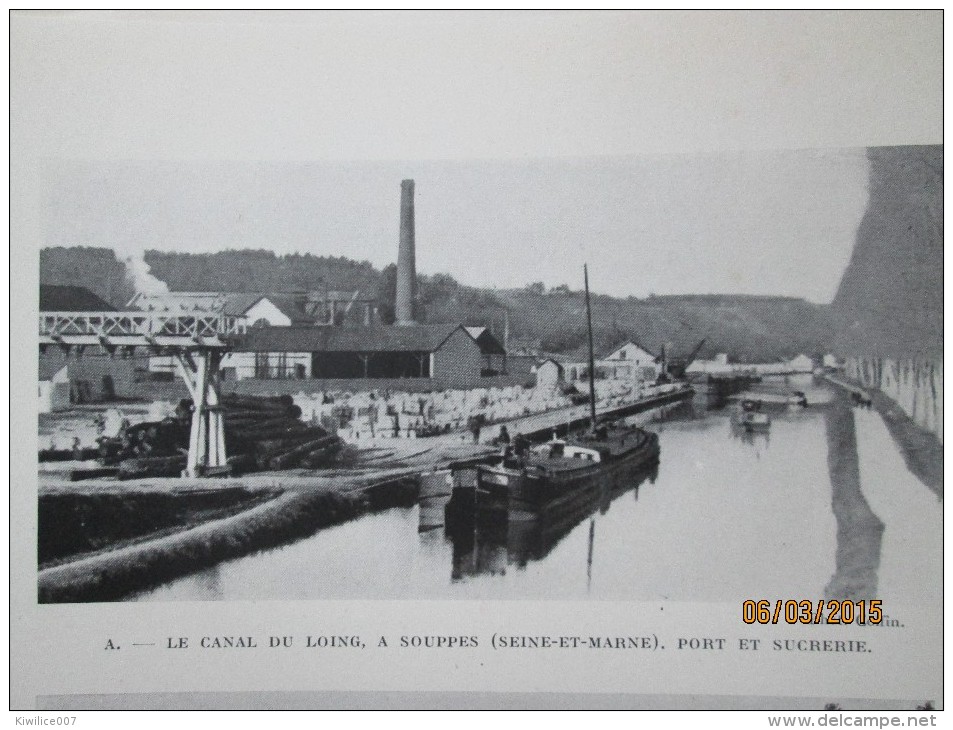 Le Canal Du Loing   A Souppes   Le Canal D Aire à Bethune   Peniche A Arles Batellerie - Non Classés