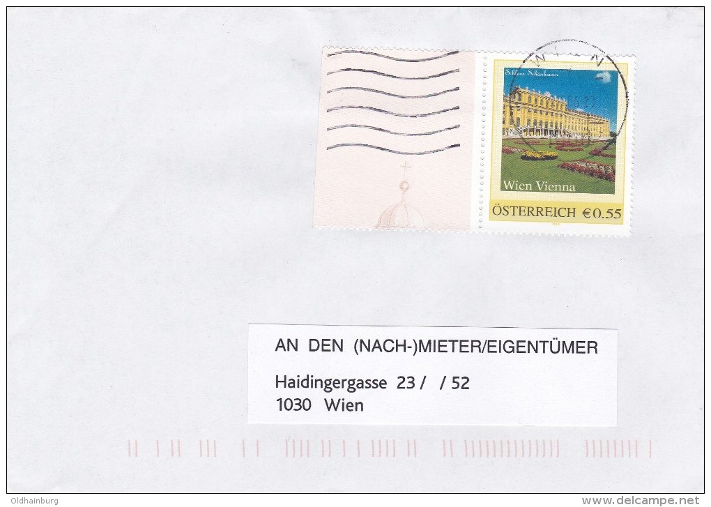 1310x: Personalisierte "Schloss Schönbrunn" Aus Österreich: Bedarfsbrief - Timbres Personnalisés