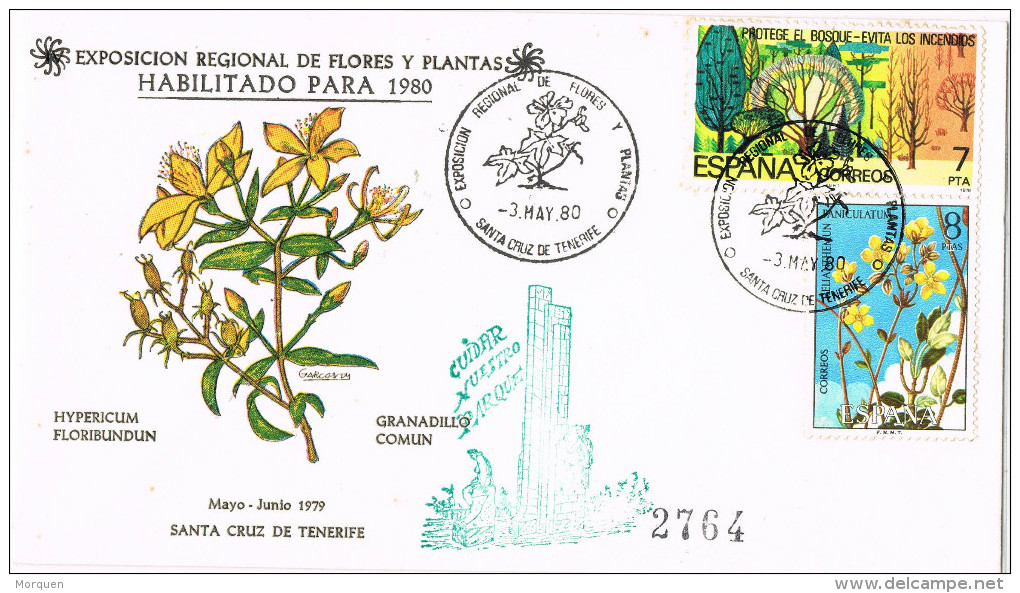 11924. Carta SANTA CRUZ TENERIFE (Canarias) 1980 Plantas Medicinales - Plantas Medicinales