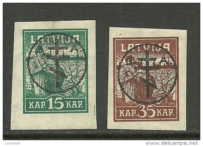 LETTLAND Latvia Russia 1919 Michel 21 - 22 Westarmee * - Lettland