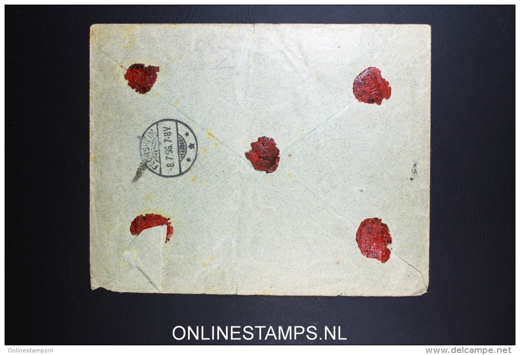 Belgium: Registered Cover 1896  OBP 50  Gand / Gent To Florsheim Germany - 1884-1891 Leopold II