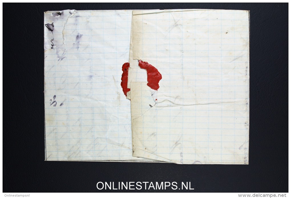 Belgium: TG 12 Telegraph Stamp On Complete Letter - Telegraph [TG]