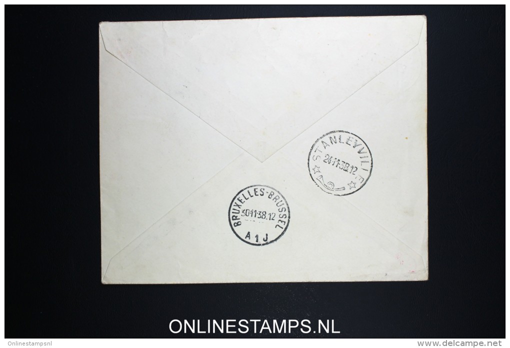 Belgium: Cover 1938 Brussels - Stanleyville Belgium Congo 1ooth Flight Mixed Stamps - Andere & Zonder Classificatie