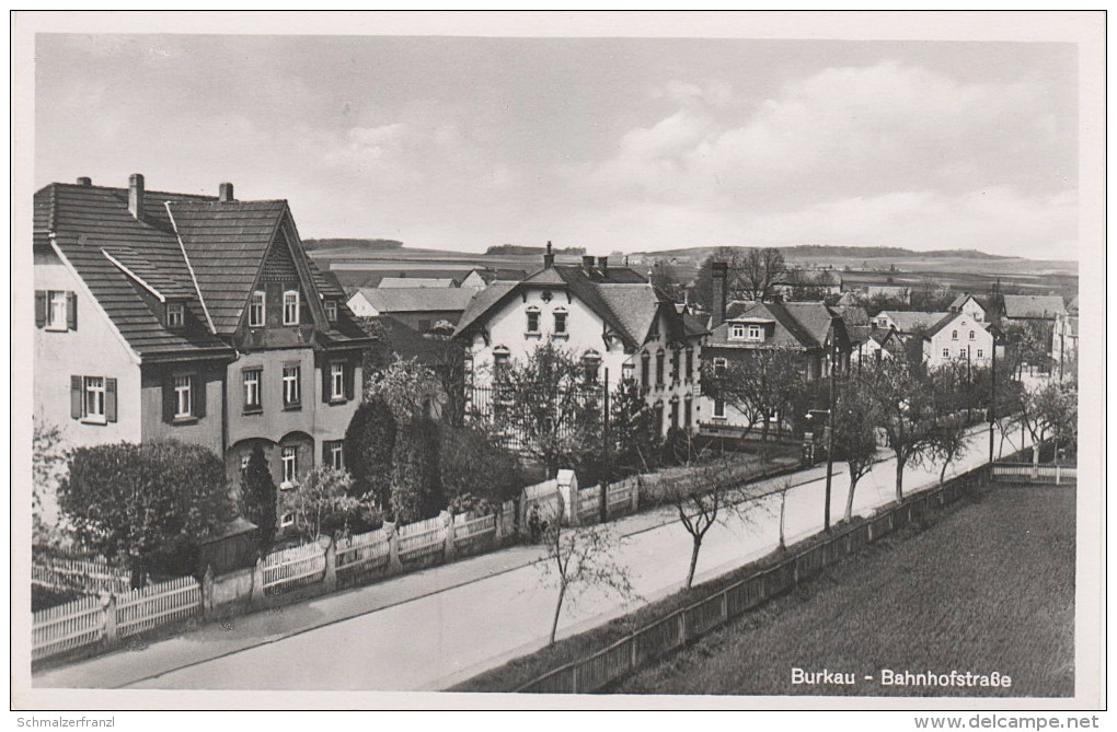 AK Bahnhof ? Burkau Häuser Villen Bahnhofstrasse Bei Bischofswerda Uhyst Rammenau Elstra Panschwitz - Burkau