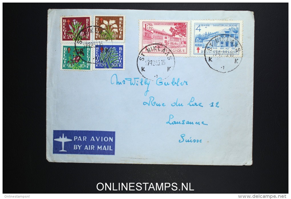Belgium: Cover 1950 , OBP 834 - 839 - Storia Postale