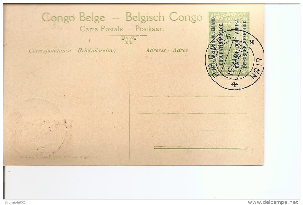 Ruanda -Urundi - Repos Terminé De La Force Publique ( Carte Postale De 1918 à Voir) - Cartas & Documentos