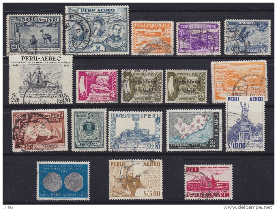 1233(4). Peru, Stamp Accumulation - Pérou