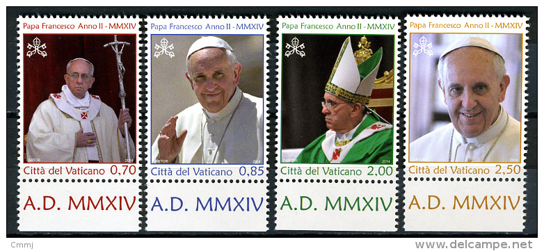 2014 - VATICANO - VATICAN - PAPA FRANCESCO ANNO II - NH - MINT - Unused Stamps