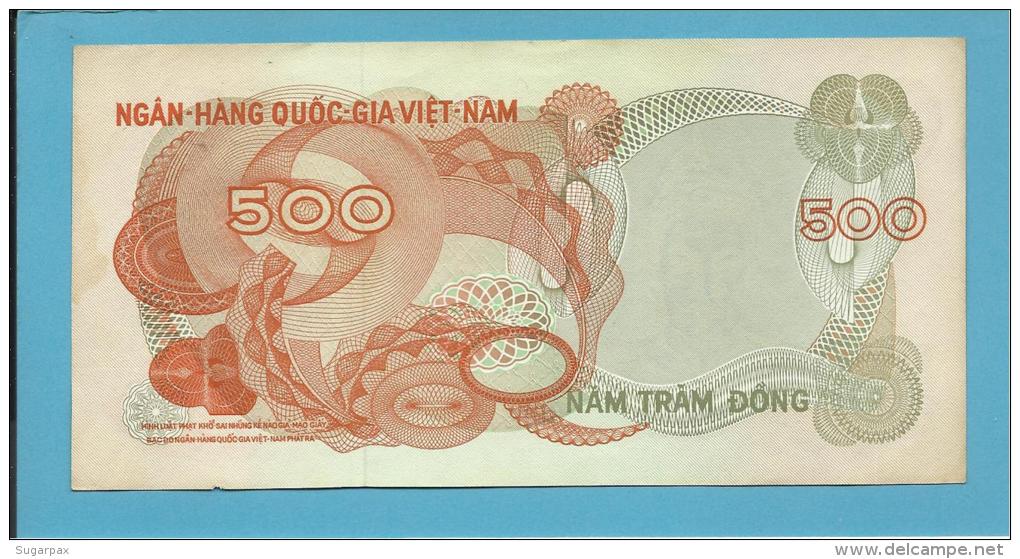 VIET NAM SOUTH - 500 DONG - ND ( 1970 ) - P 28 - Série Q 8 - BANK Building - VIETNAM - 2 Scans - Vietnam