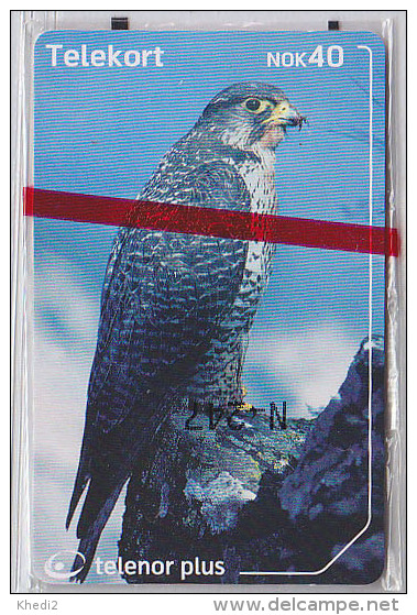 TC Puce NEUVE NSB NORVEGE - ANIMAL - OISEAU - FAUCON - HAWK Raptor BIRD NORWAY MINT IN BLISTER Phonecard Eagle  - 3865 - Norway