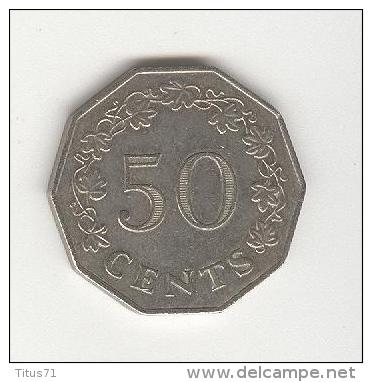 50 Cents Malte / Malta 1972 - Malte